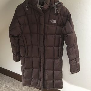 Brown winter coat from The North Face.